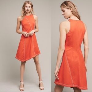 New Maeve Asymmetric Orange Billy Dress